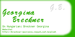 georgina breckner business card